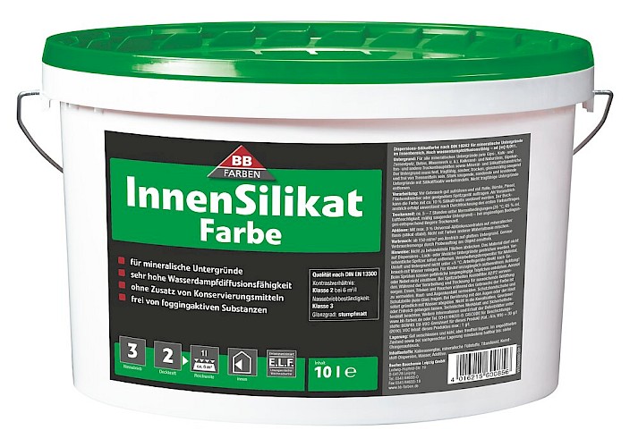 BB Farben - Farben Und Kleber In Profi-Qualität - InnenSilikat Farbe - 10l